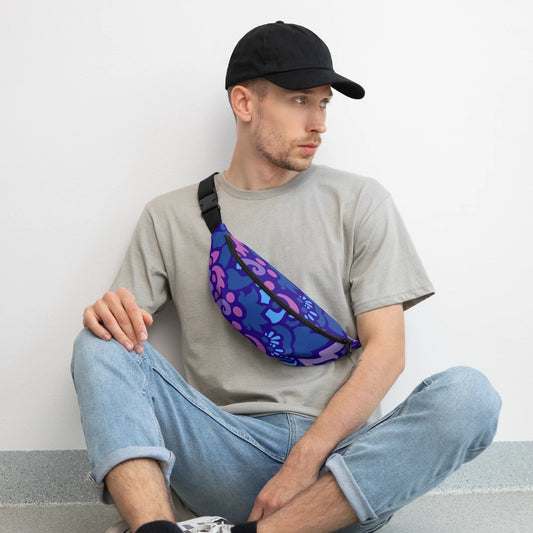 Psychedelic Maximalist All-Over Print Fanny Packs image 1