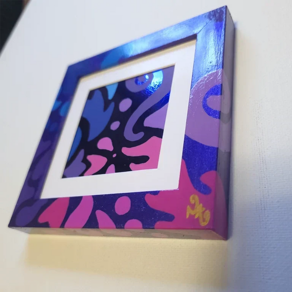 Midnight Berry Mini - Hand-Drawn Desk Art by Cleveland Artist - Design By Nissa