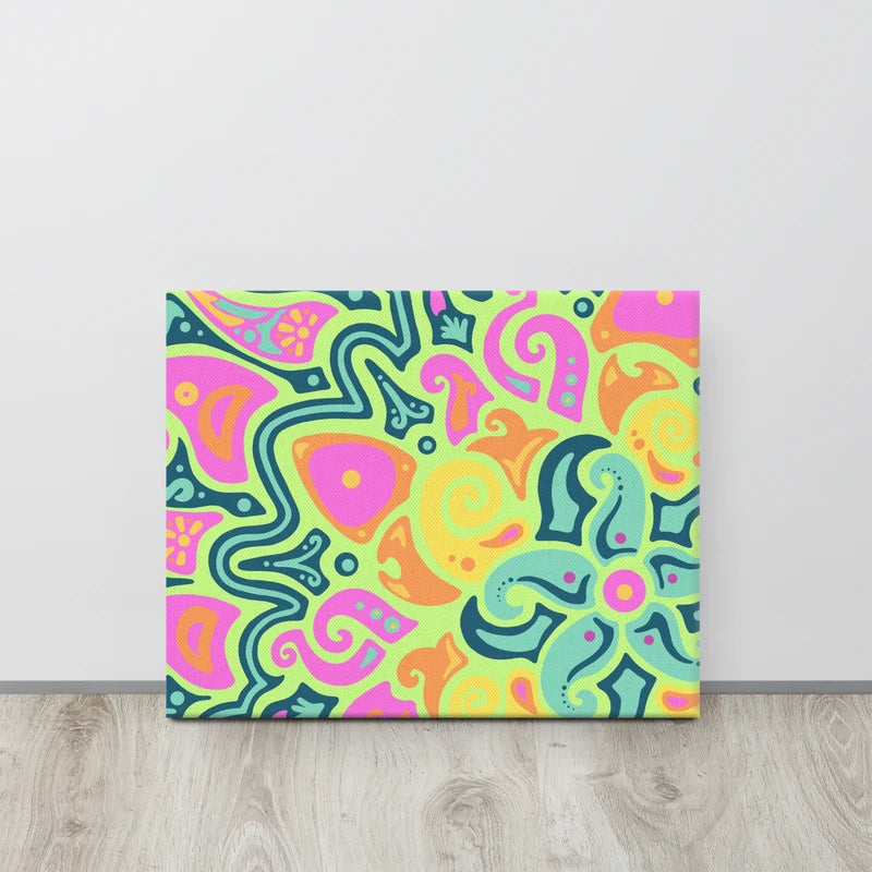 Psychedelic Maximalist Canvas Prints - Sunflare Garden, 16×20 image