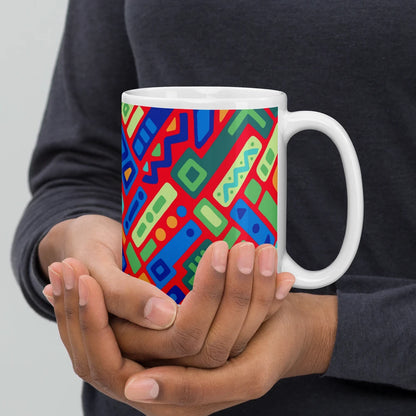 Psychedelic Maximalist Ceramic Coffee Mugs image 6