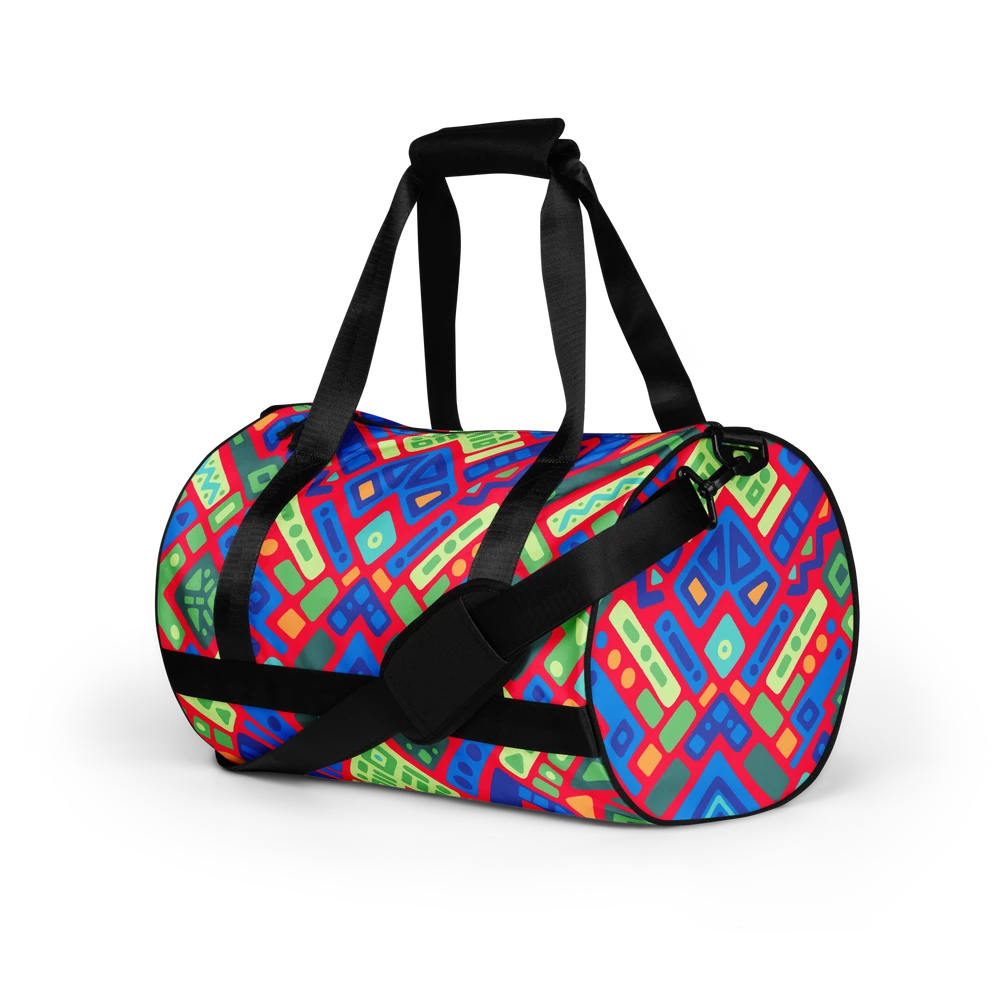 Psychedelic Maximalist All-Over Print Gym Bags - Reef Prism image