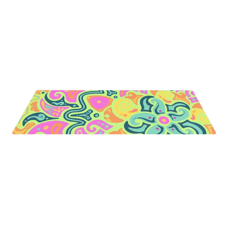 Psychedelic Maximalist Yoga Mats - Sunflare Garden image