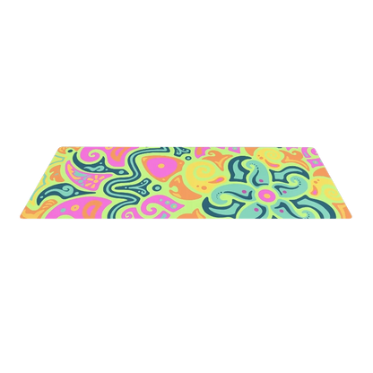 Psychedelic Maximalist Yoga Mats - Sunflare Garden image