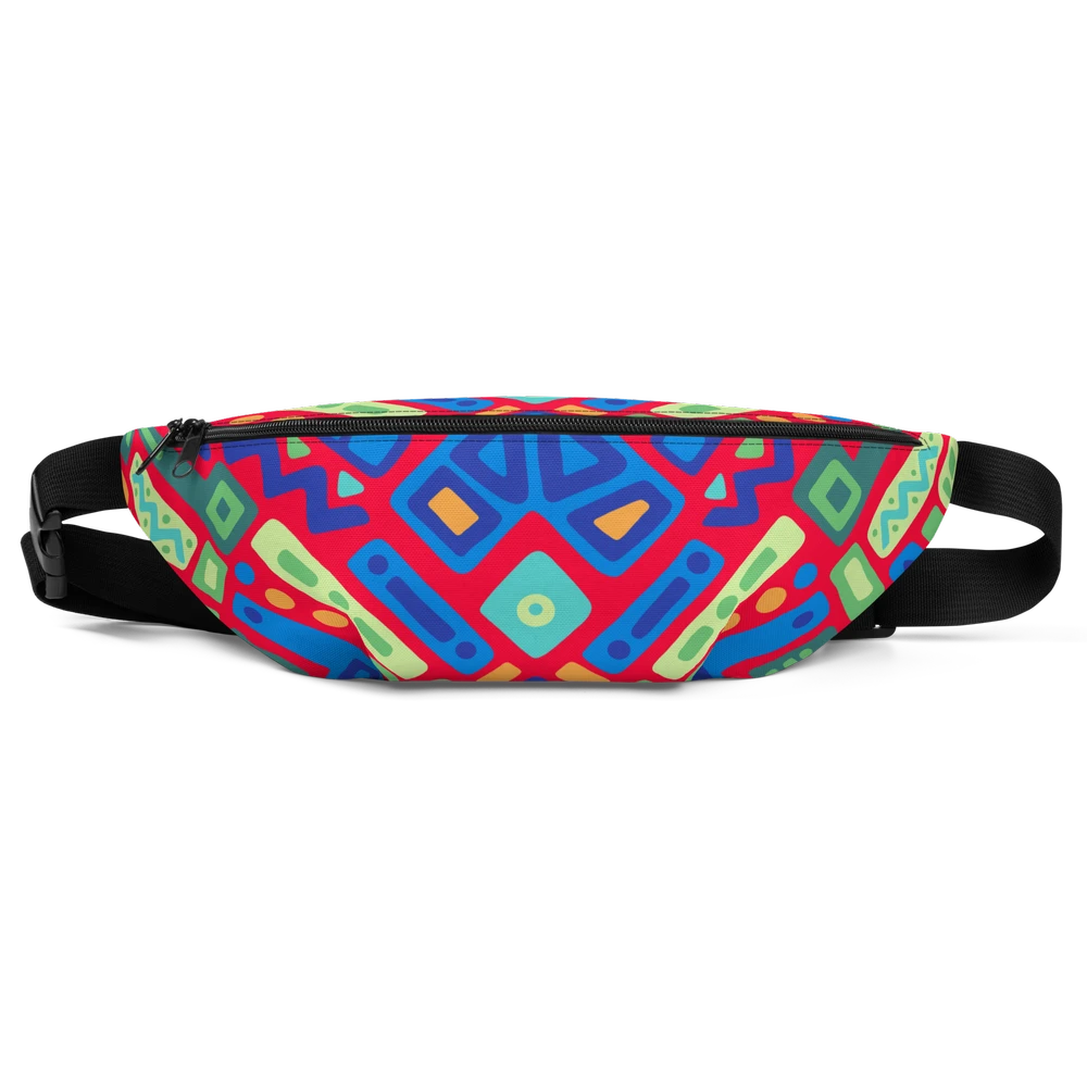 Psychedelic Maximalist All-Over Print Fanny Packs - Reef Prism, S/M image