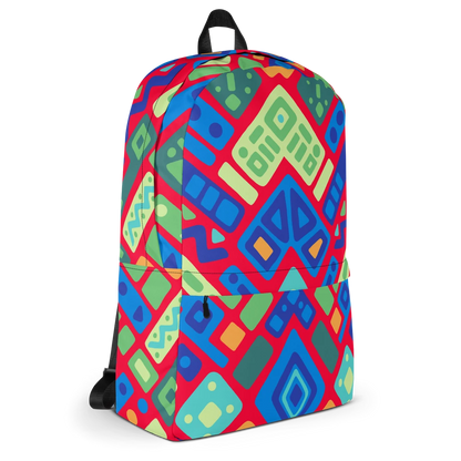 Psychedelic Maximalist All-Over Print Backpacks - Reef Prism image