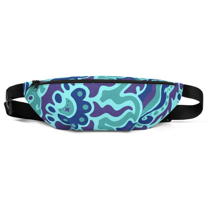 Psychedelic Maximalist All-Over Print Fanny Packs - Electric Bloom, M/L image