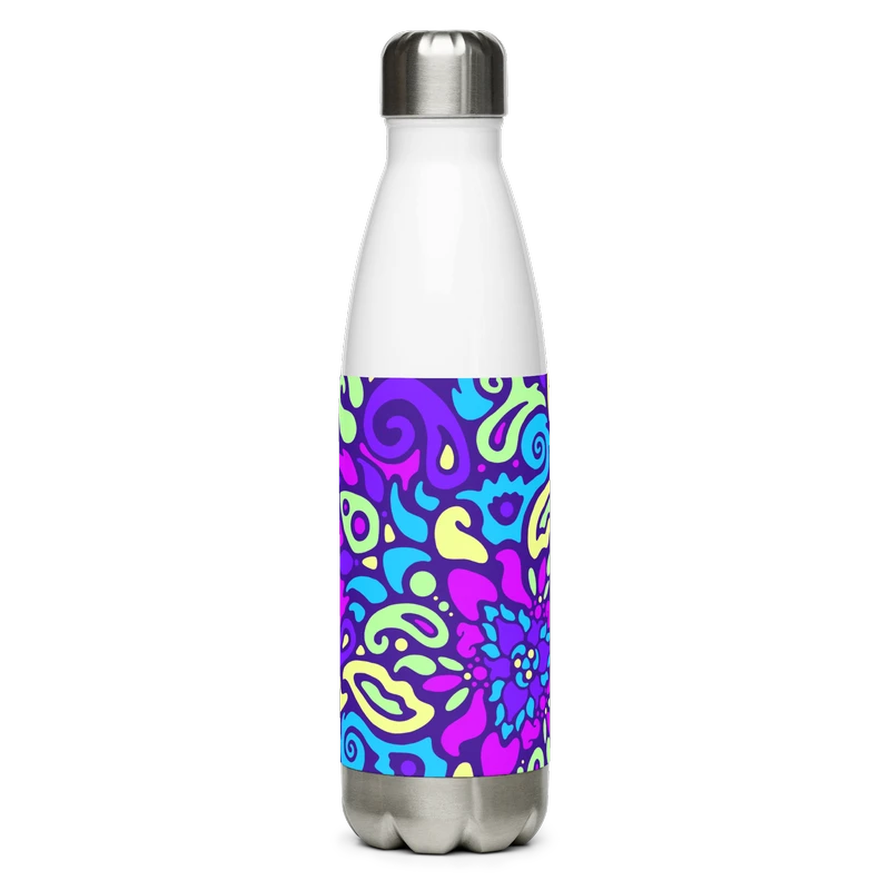 Psychedelic Maximalist Stainless Steel Water Bottles image 0