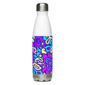 Psychedelic Maximalist Stainless Steel Water Bottles image 0
