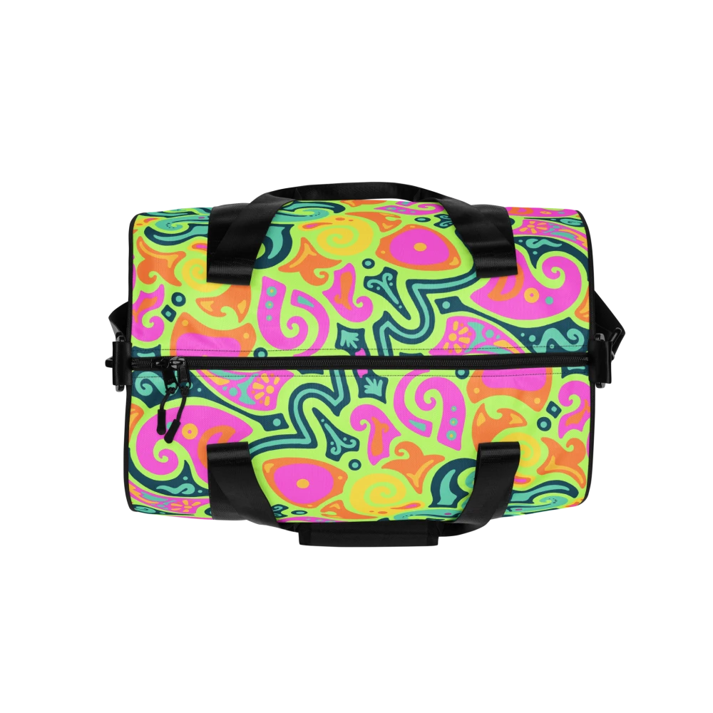 Psychedelic Maximalist All-Over Print Gym Bags image 3