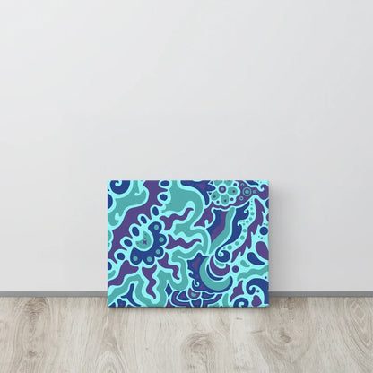 Psychedelic Maximalist Canvas Prints - Electric Bloom, 11×14 image