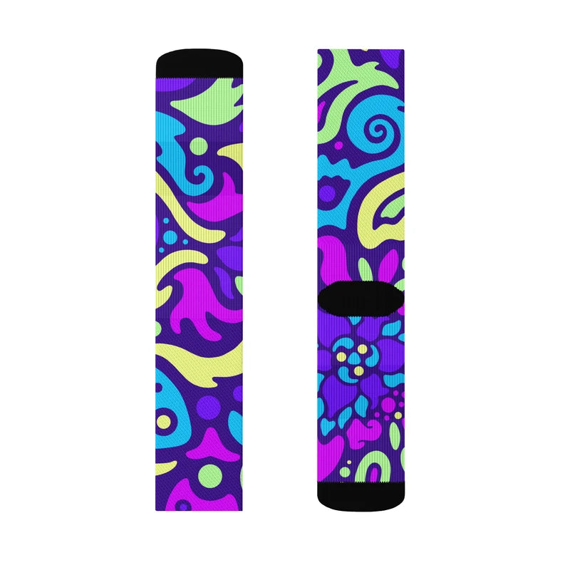 Psychedelic Maximalist Crew Socks image 0