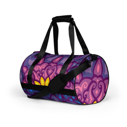 Psychedelic Maximalist All-Over Print Gym Bags - Cosmic Dawn image