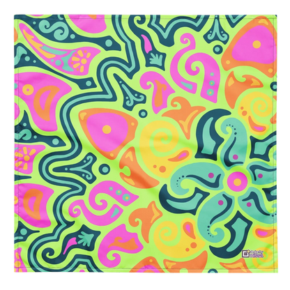 Psychedelic Maximalist All-Over Print Bandanas image 6