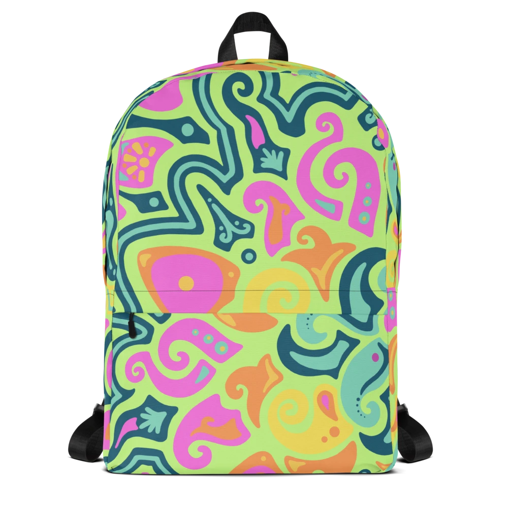 Psychedelic Maximalist All-Over Print Backpacks image 1