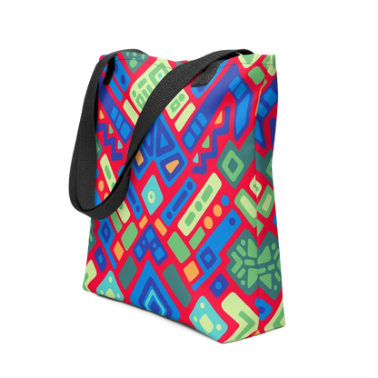 Psychedelic Maximalist All-Over-Print Tote Bags - Reef Prism image