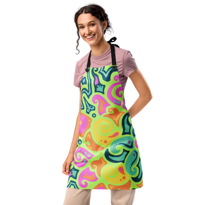 Psychedelic Maximalist All-Over Print Aprons image 6