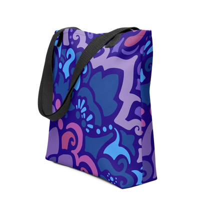 Psychedelic Maximalist All-Over-Print Tote Bags image 1
