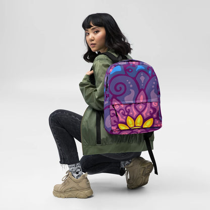 Psychedelic Maximalist All-Over Print Backpacks image 3