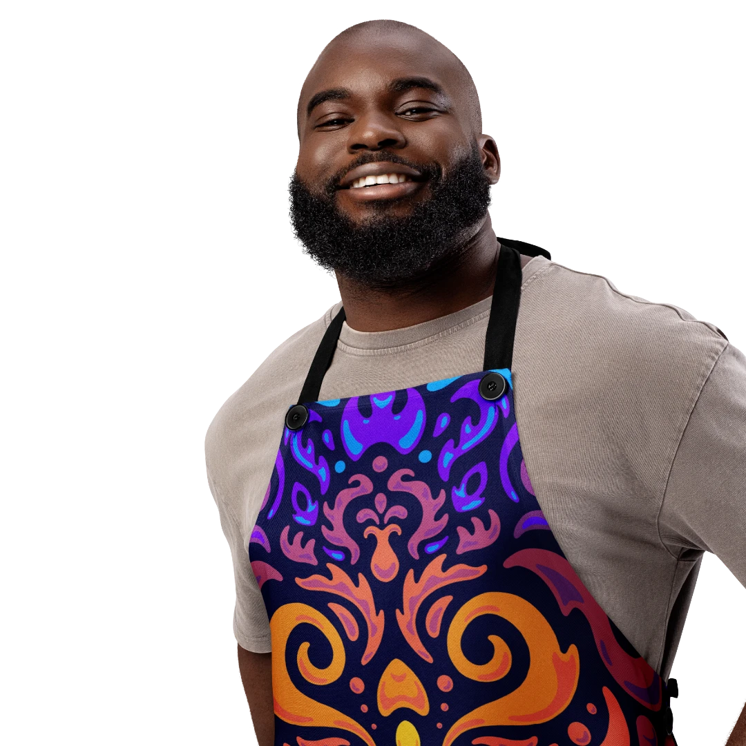 Artist-Print Pocket-Free Apron - Dopamine Fashion - Design By Nissa