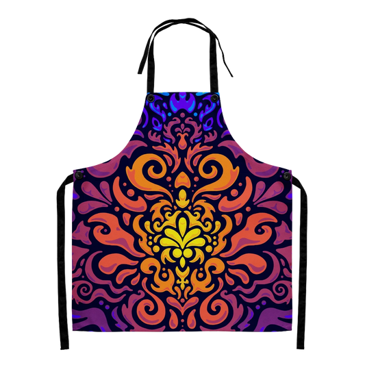 Psychedelic Maximalist All-Over Print Aprons - Chroma burst image