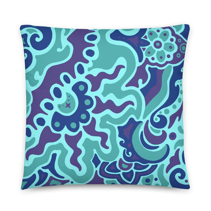 Psychedelic Maximalist Premium Throw Pillows