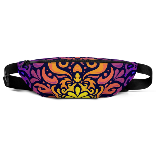 Psychedelic Maximalist All-Over Print Fanny Packs - Chroma Burst