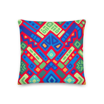 Psychedelic Maximalist Premium Throw Pillows
