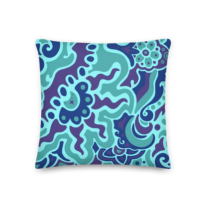 Psychedelic Maximalist Premium Throw Pillows