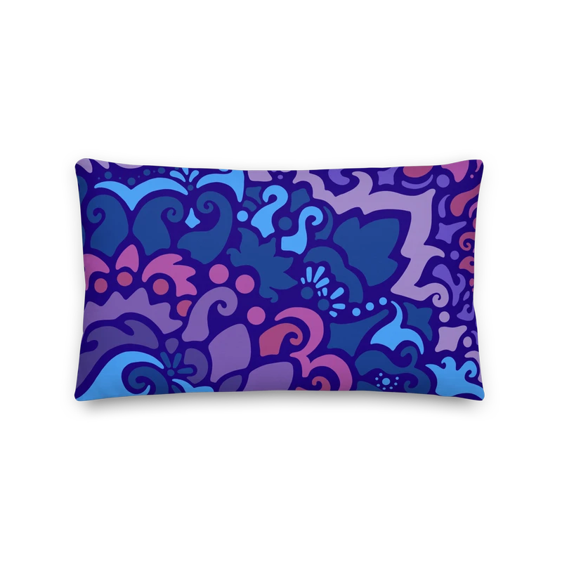Psychedelic Maximalist Premium Throw Pillows