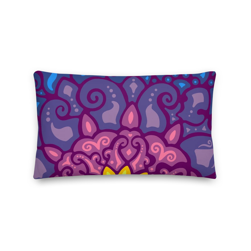 Psychedelic Maximalist Premium Throw Pillows