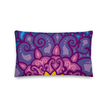 Psychedelic Maximalist Premium Throw Pillows