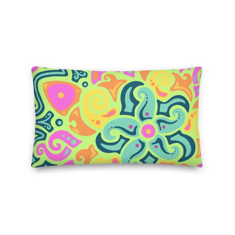 Psychedelic Maximalist Premium Throw Pillows