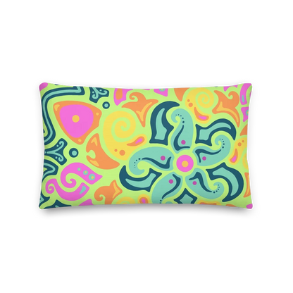 Psychedelic Maximalist Premium Throw Pillows