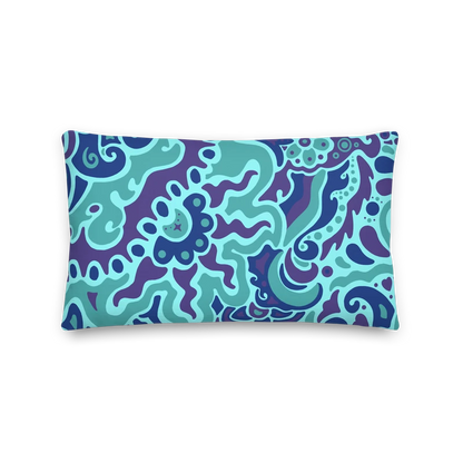 Psychedelic Maximalist Premium Throw Pillows