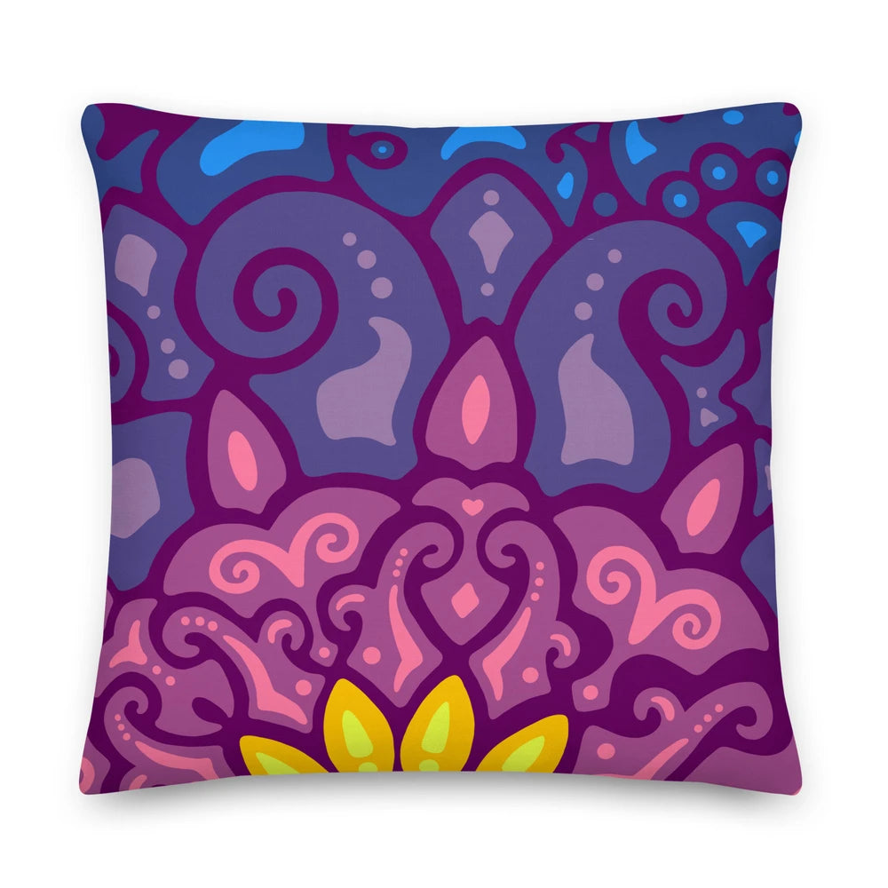 Psychedelic Maximalist Premium Throw Pillows