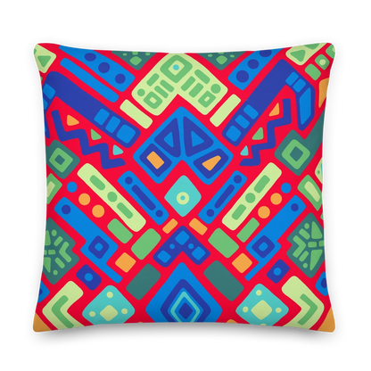 Psychedelic Maximalist Premium Throw Pillows