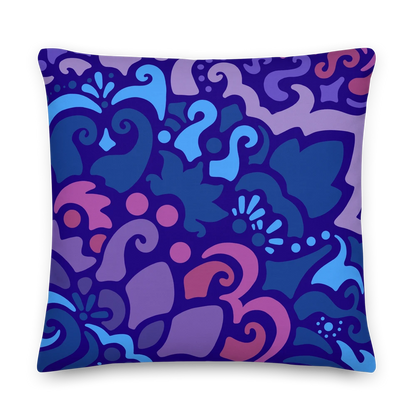 Psychedelic Maximalist Premium Throw Pillows