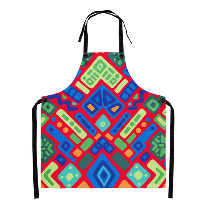 Psychedelic Maximalist All-Over Print Aprons - Reef Prism image