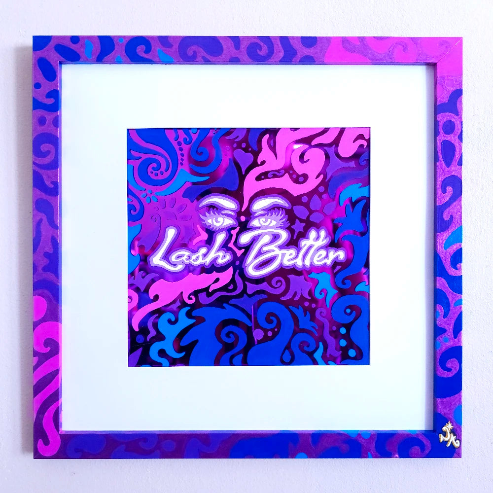 Custom Commission: Lash Better Mirror Acrylic Logo Art image 0
