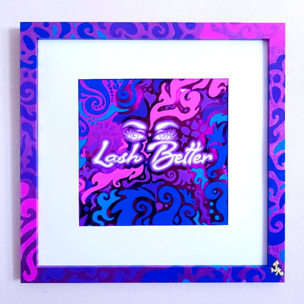 Custom Commission: Lash Better Mirror Acrylic Logo Art image 0