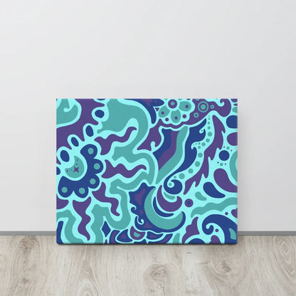 Psychedelic Maximalist Canvas Prints - Electric Bloom, 16×20 image