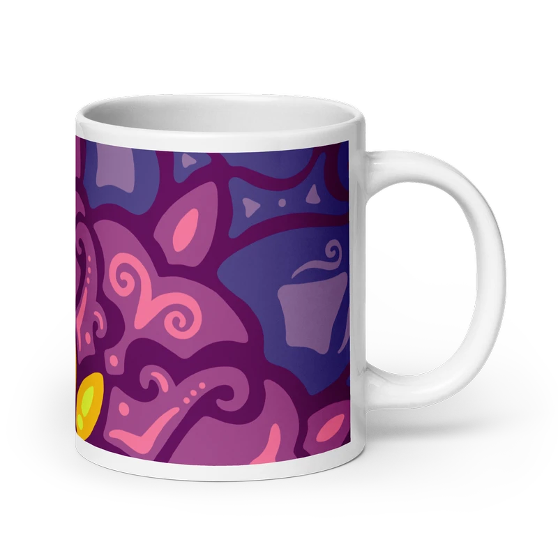 Psychedelic Maximalist Ceramic Coffee Mugs - Cosmic Dawn, 20 oz image