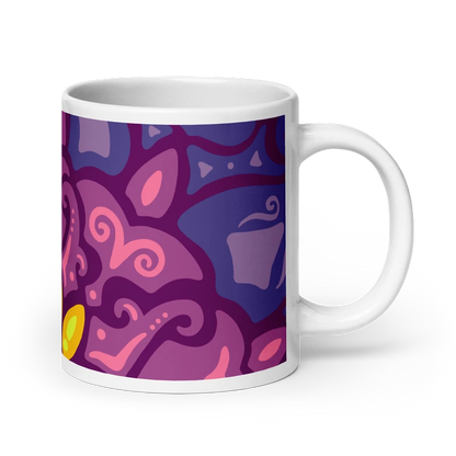 Psychedelic Maximalist Ceramic Coffee Mugs - Cosmic Dawn, 20 oz image