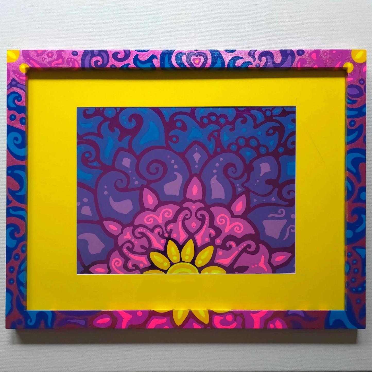 SOLD - Cosmic Dawn Original Purple Foil Art