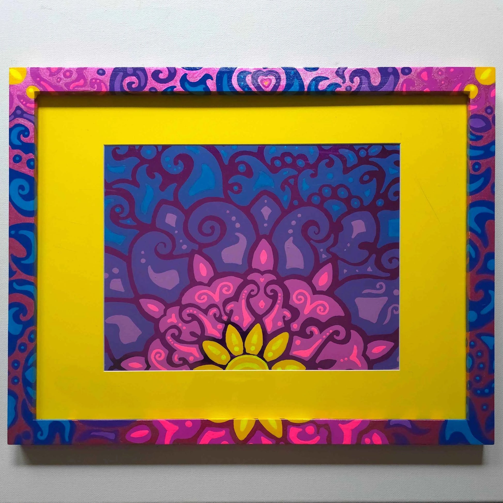 SOLD - Cosmic Dawn Original Purple Foil Art
