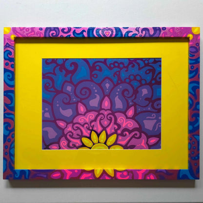 SOLD - Cosmic Dawn Original Purple Foil Art
