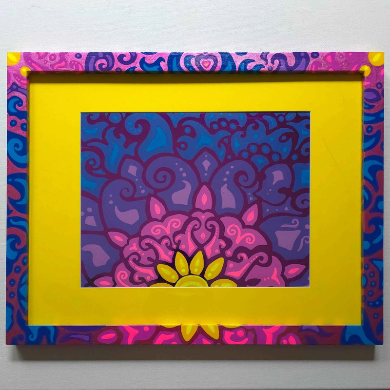 SOLD - Cosmic Dawn Original Purple Foil Art