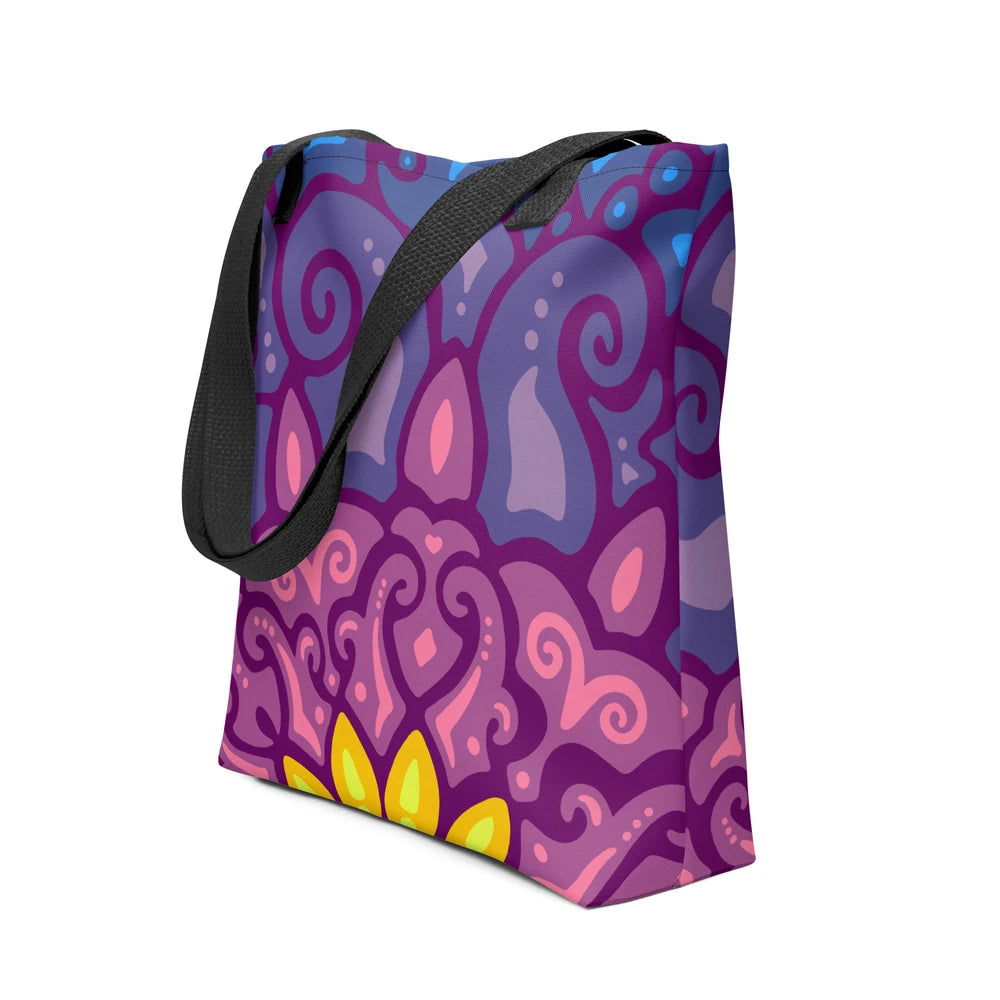 Psychedelic Maximalist All-Over-Print Tote Bags - Cosmic Dawn image