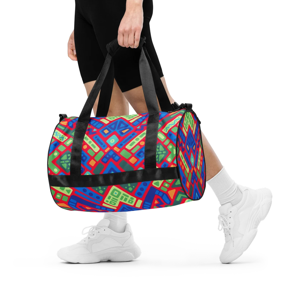 Psychedelic Maximalist All-Over Print Gym Bags image 2