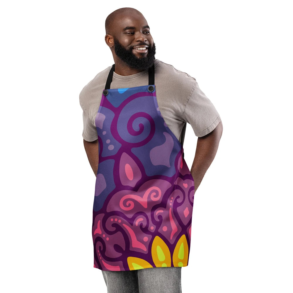 Psychedelic Maximalist All-Over Print Aprons image 3